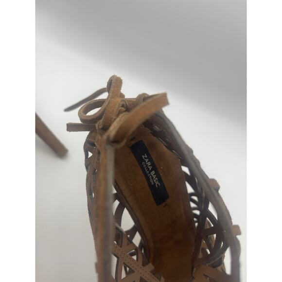 NWT ZARA Woman Leather High Heel Shoes US9 EU 40. MSRP $99 - Picture 3 of 6